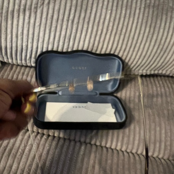 GUCCI 
Round Frame Sylvie Web Sunglasses GG0105S Gold - Picture 9 of 11